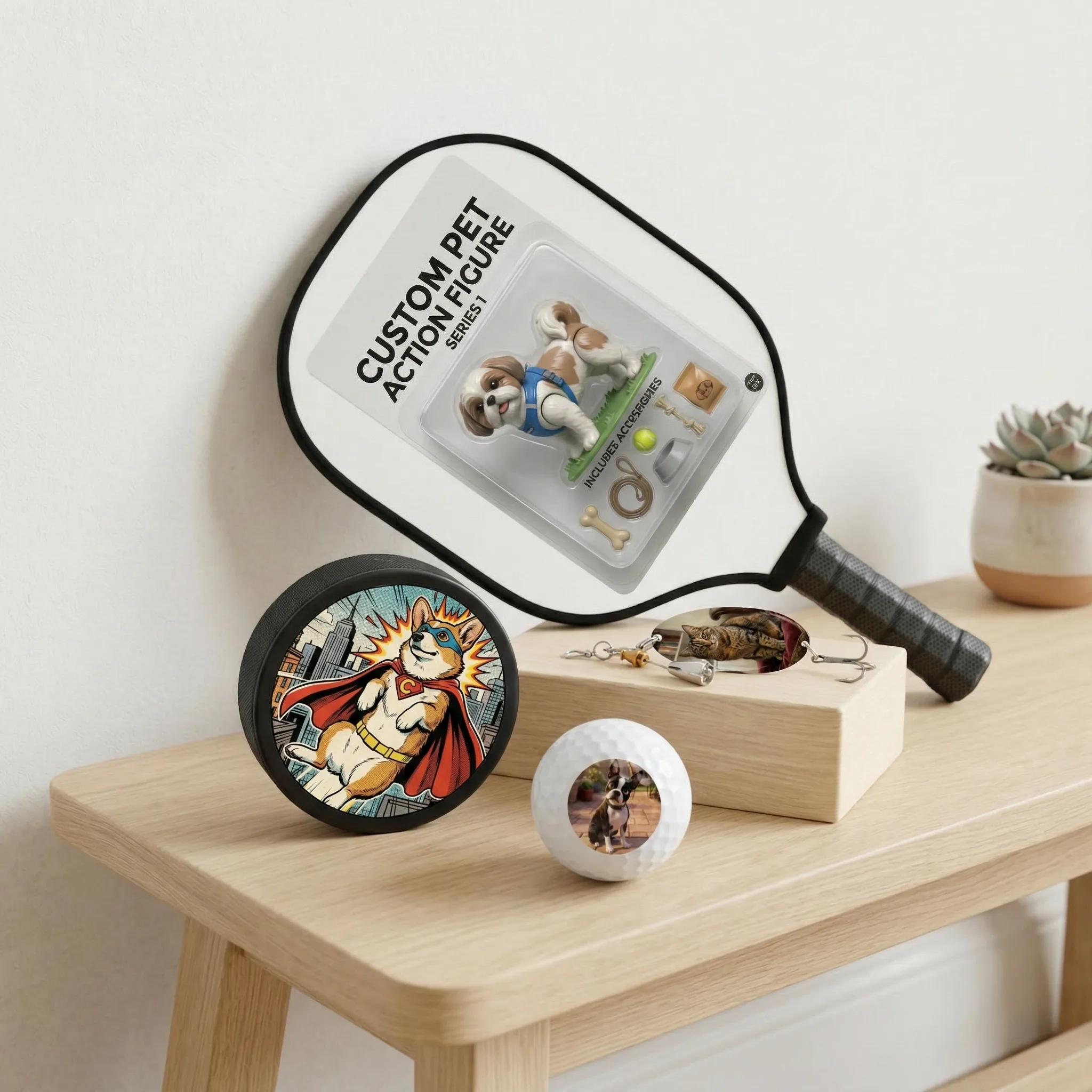 Custom pet portrait on sports gifts